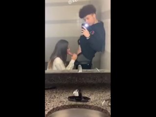 a young student sucked a dick in the toilet on a smartphone camera. blowjob, swallowing cum, draining the former, russian homemade porn.