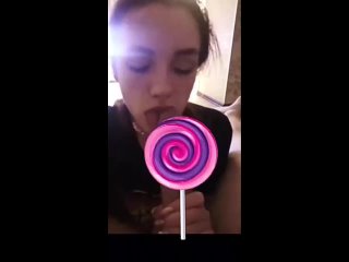 young student sucks dick at the party like lollipop. russian homemade porn. cum swallow